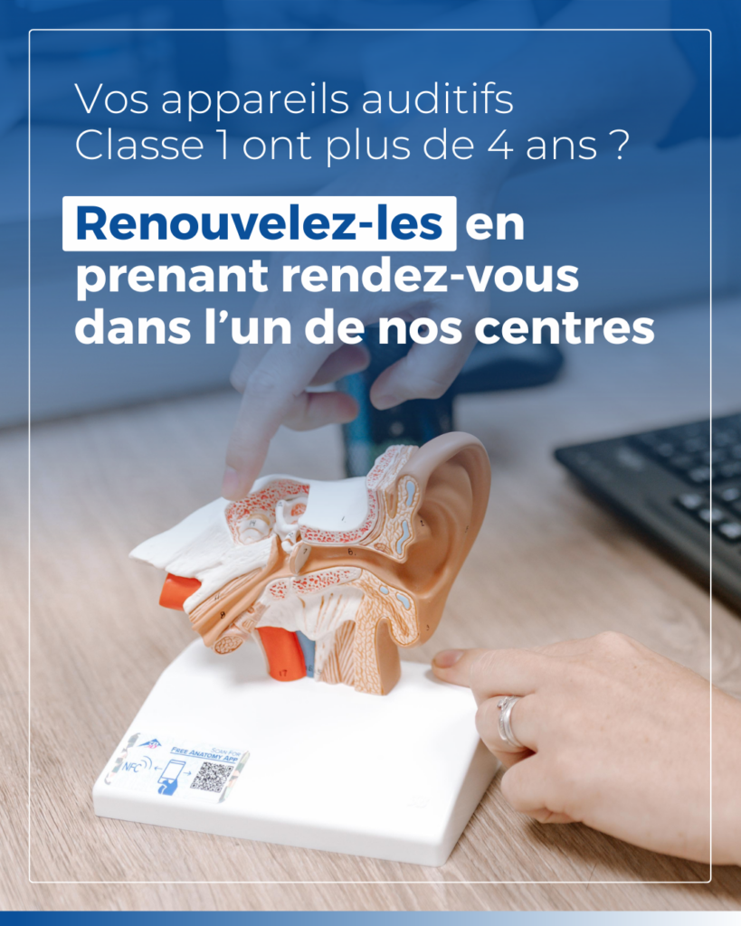 Renouvellement de vos appareils auditifs de classe 1 - Réflexe Audition