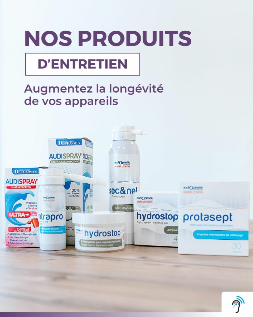 produits entretien appareils auditifs - Réflexe Audition